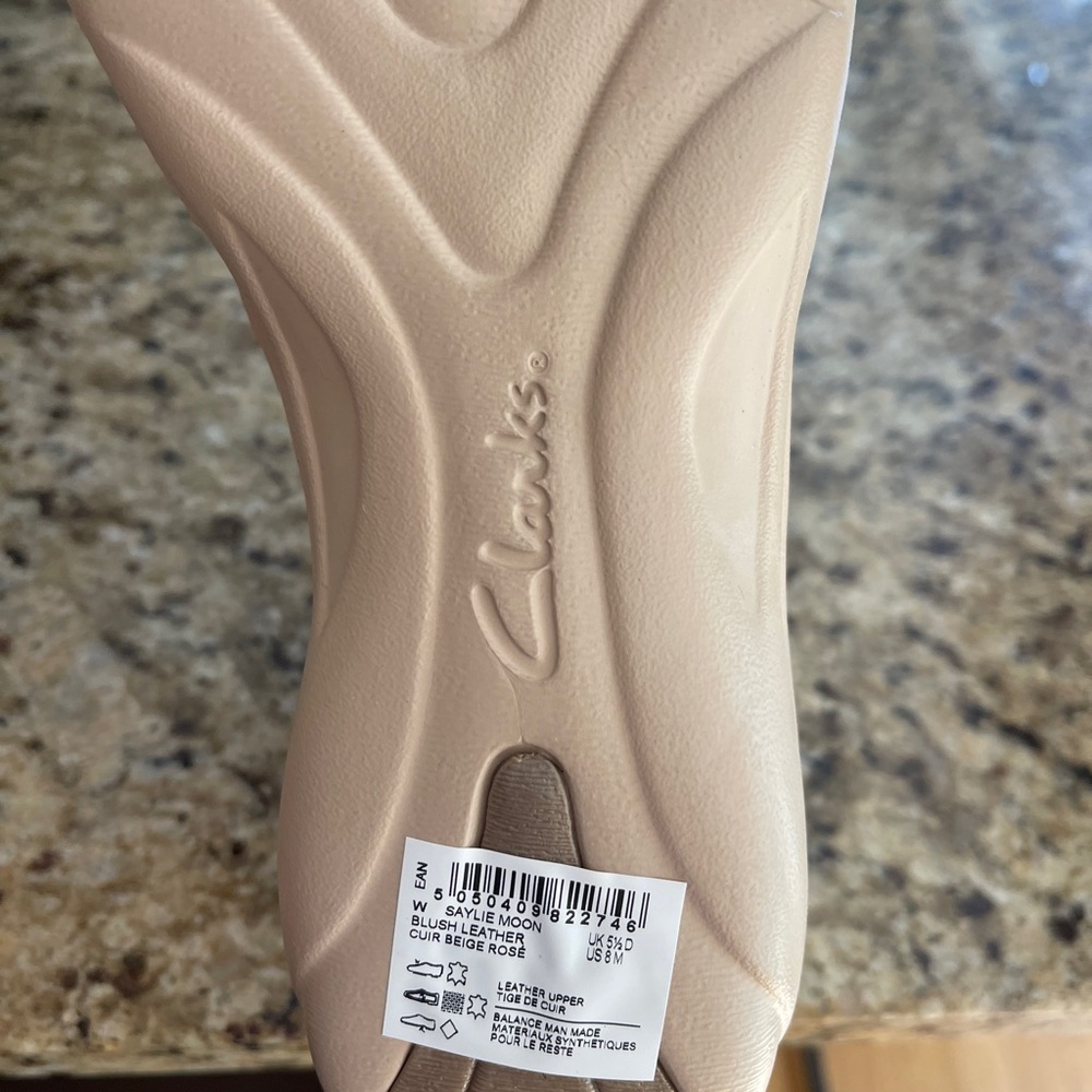 Clarks Tan Slippers Foam Comfort